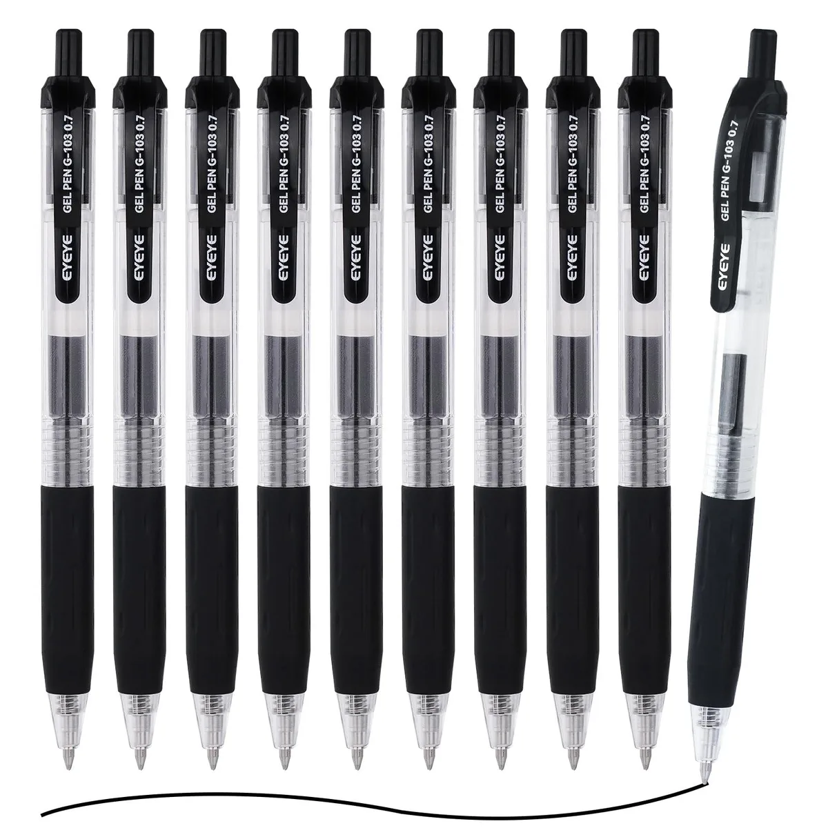  EYEYE G-103 Blue Gel Pen 0.7mm 10 Pack — product photo
