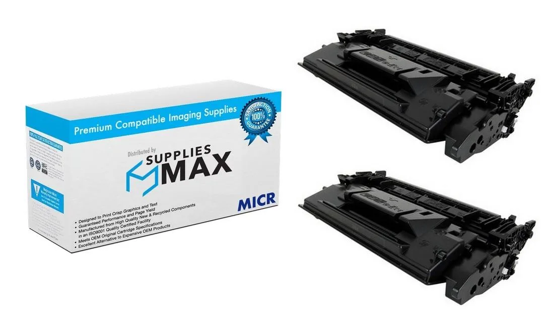 SuppliesMax SuppliesMax Troy 02-81576-001_2PK MICR toner cartridge 2 pack 9000 pages — product photo