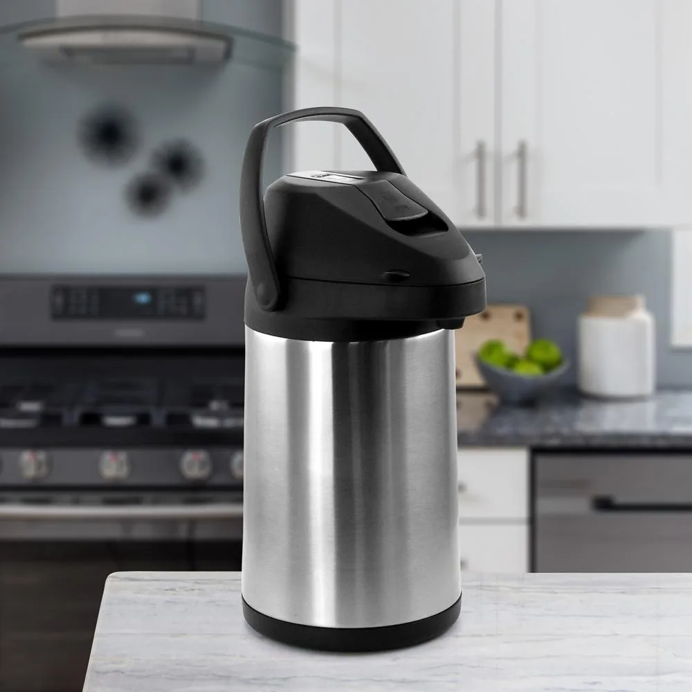 MegaChef MegaChef MG-ASUJ030 3 Liter Stainless Steel Airpot Hot Water Dispenser — product photo