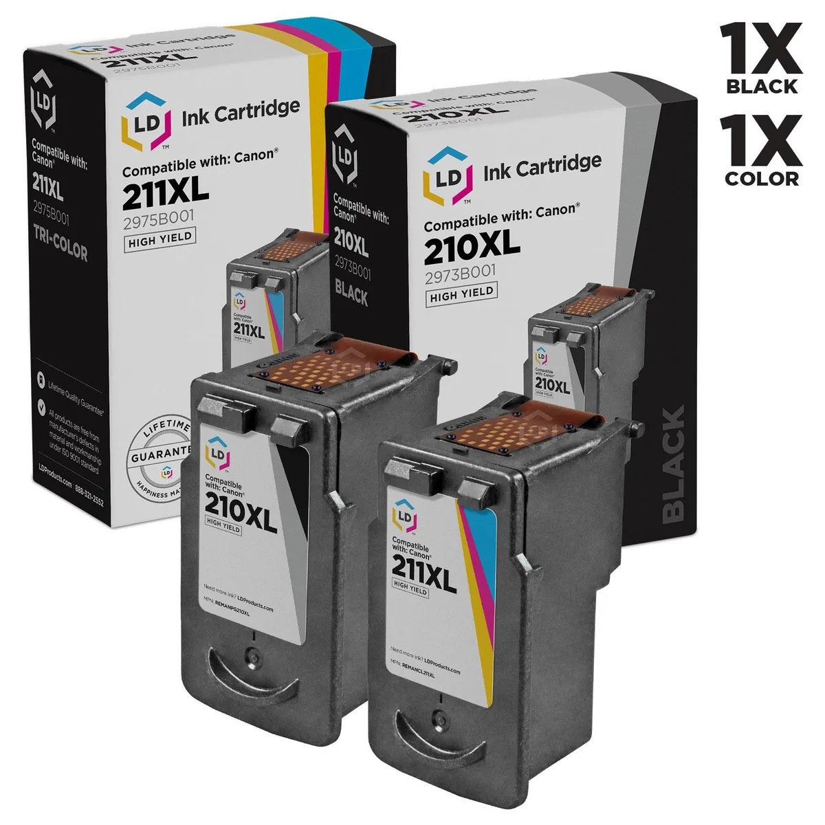 LD Products LD Products PG-210XL &amp; CL-211XL Ink Cartridge Set of 2 — product photo