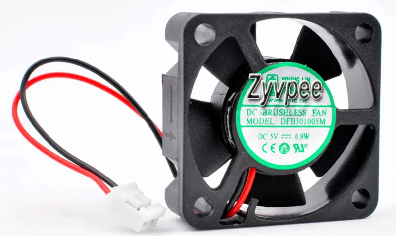 Zyvpee Zyvpee DFB301005M 30mm case fan 5V 0.9W 2-pin — product photo