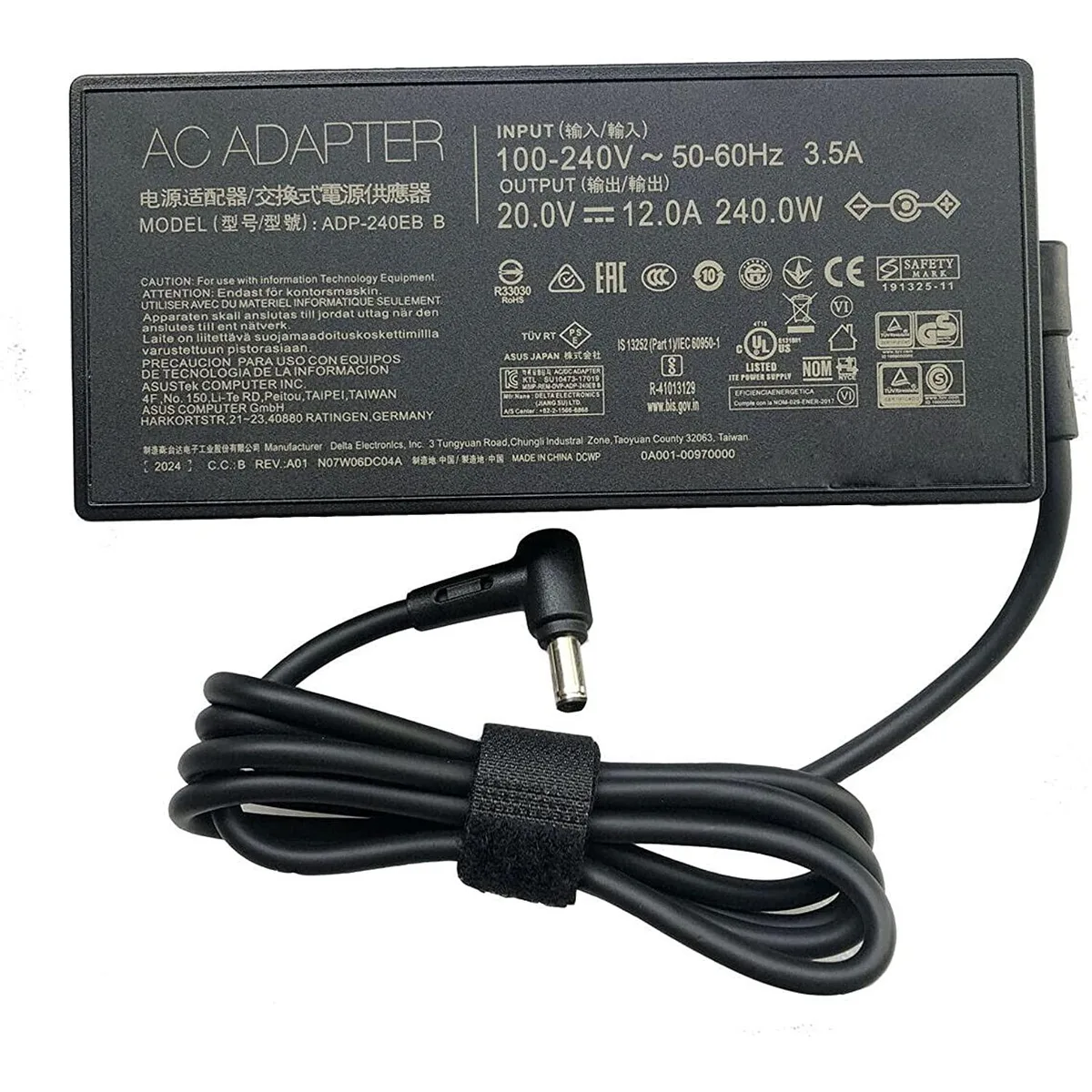JPWEB JPWEB ADP-240EB B 20V 12A 240W AC Adapter — product photo