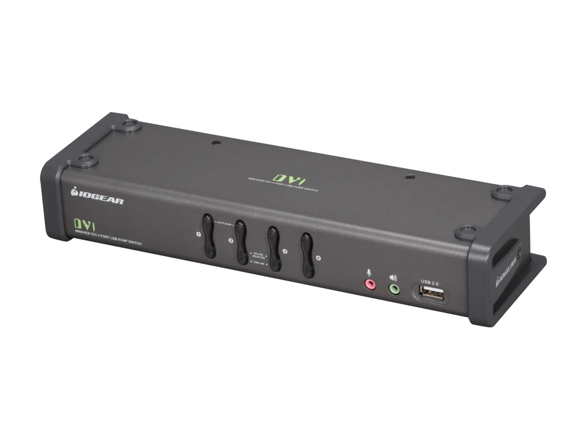 IOGEAR IOGEAR GCS1104 4-Port USB DVI KVM Switch with Audio — product photo
