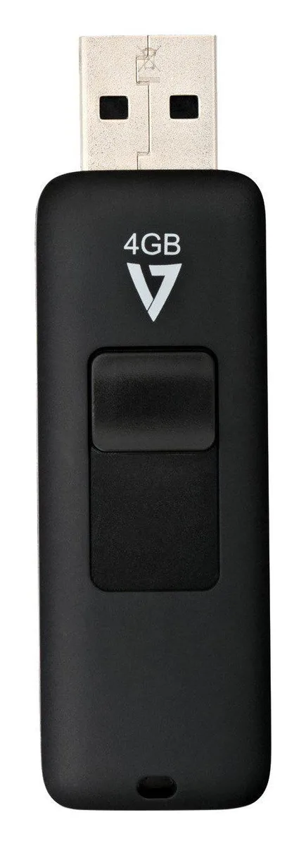 V7 V7 VF24GAR-3N 4GB USB 2.0 flash drive black — product photo