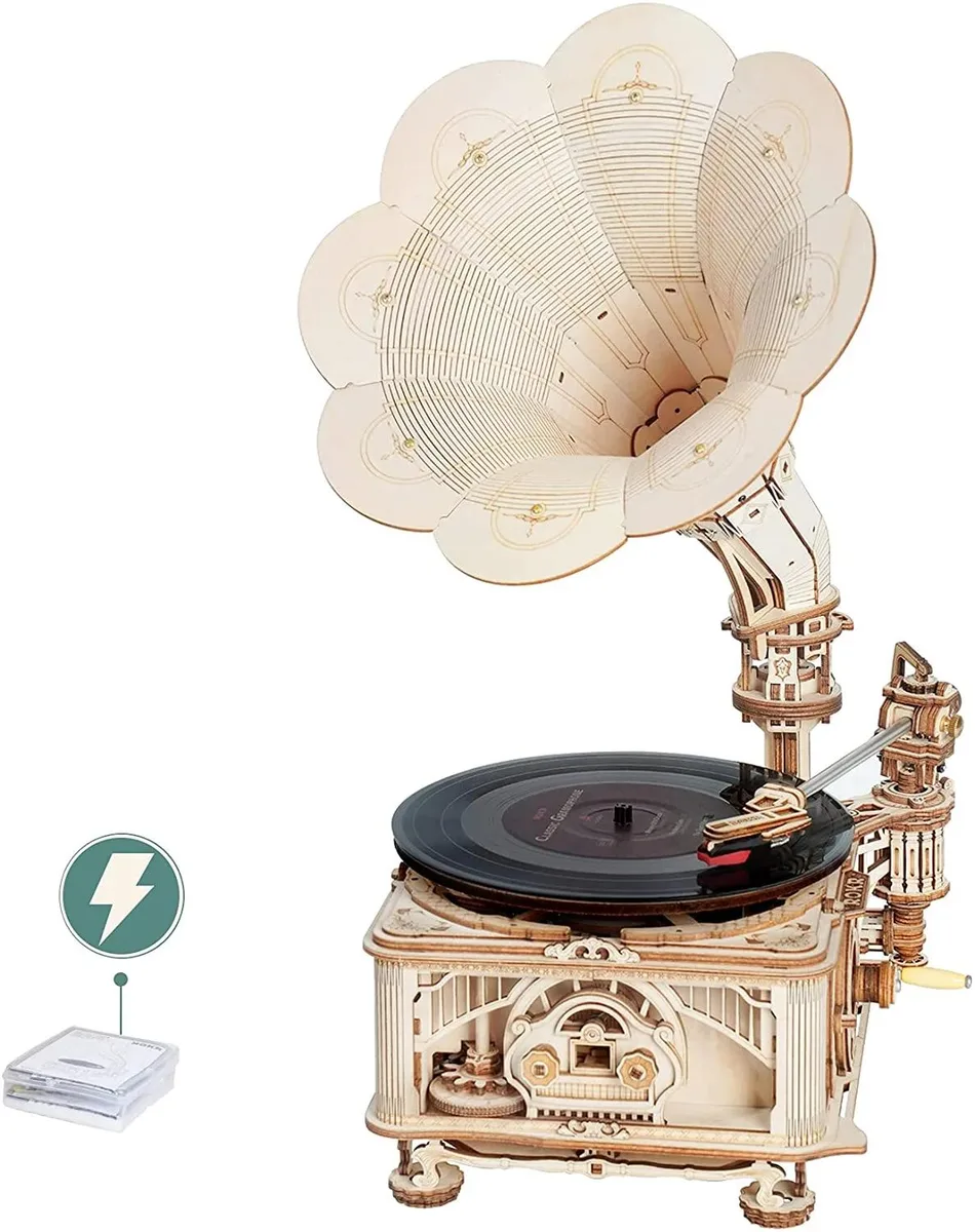 ROKR ROKR 3D Wooden Puzzle Automatic Gramophone Kit — product photo