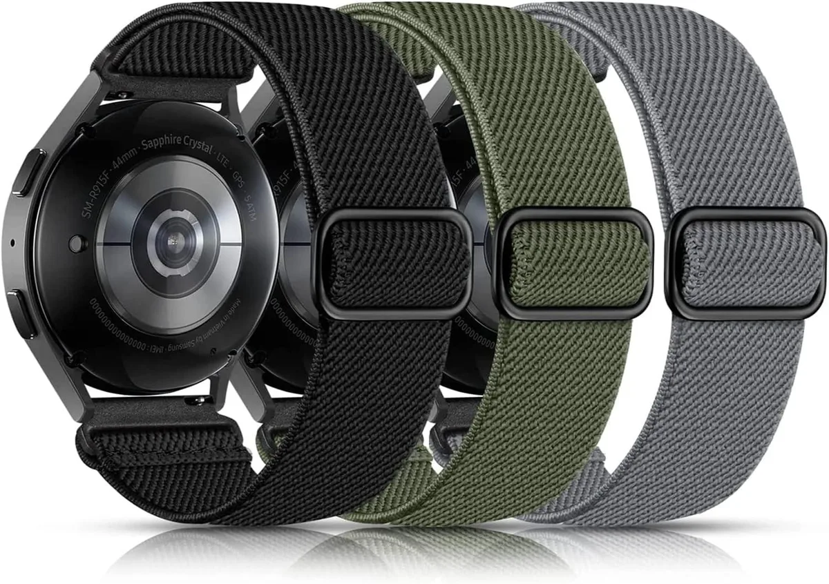 ETEIZU ETEIZU 20mm Adjustable Nylon Sport Band 3 Pack — product photo