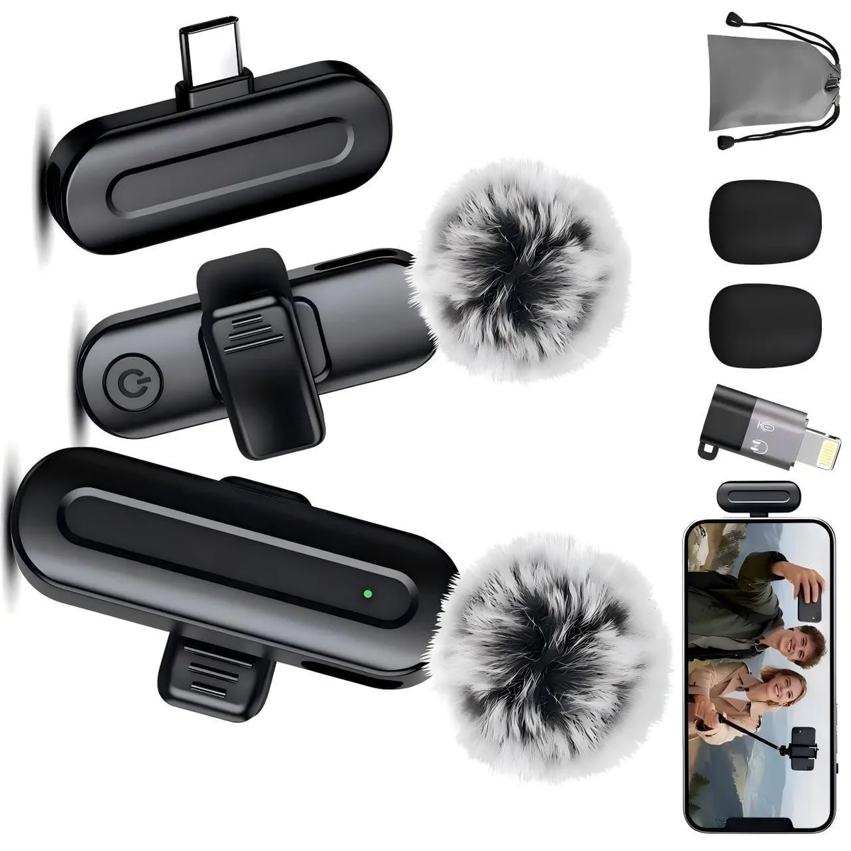  PQRQP Wireless Omnidirectional Tabletop Microphone — product photo