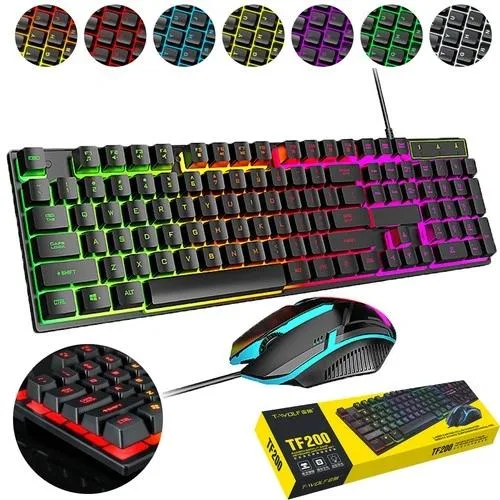 Redragon Wired Gaming Keyboard & Mouse Set 104 Keys RGB 19 Anti-Ghosting 800-2000 DPI — product photo