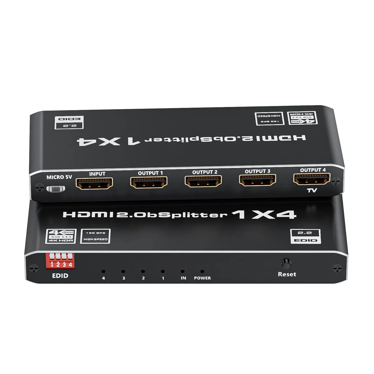 Vszerda Vszerda HDMI 2.0 Splitter 1x4 4K@60Hz 18Gbps EDID — product photo