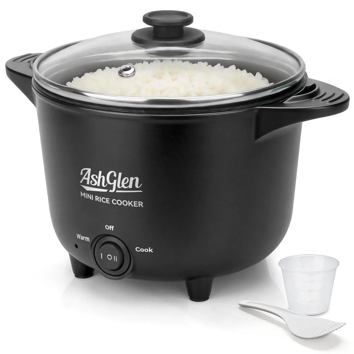 AshGlen AG-MRC01G 4-cup rice cooker 260 W 120 V graphite — product photo