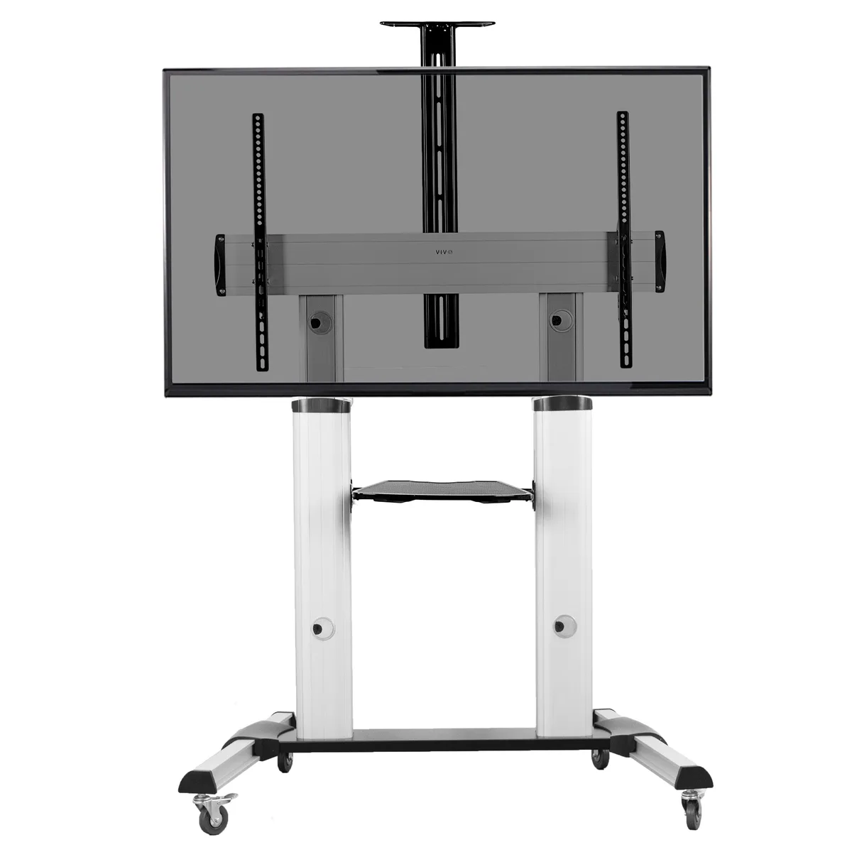 VIVO VIVO Mobile TV Cart Stand 32-100" Silver 220 lbs — product photo
