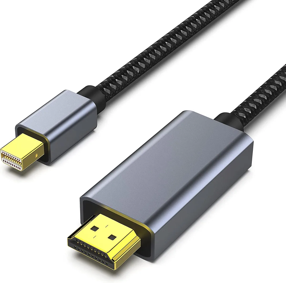 Corn Electronics Corn Electronics Mini DisplayPort to HDMI Cable 6 Feet Grey — product photo