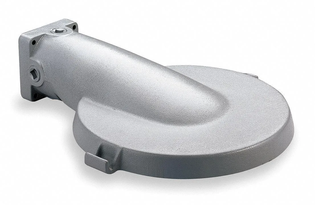 Gray epoxy-clad aluminum hazardous location pendant wall mount kit with mounting bracket and screws