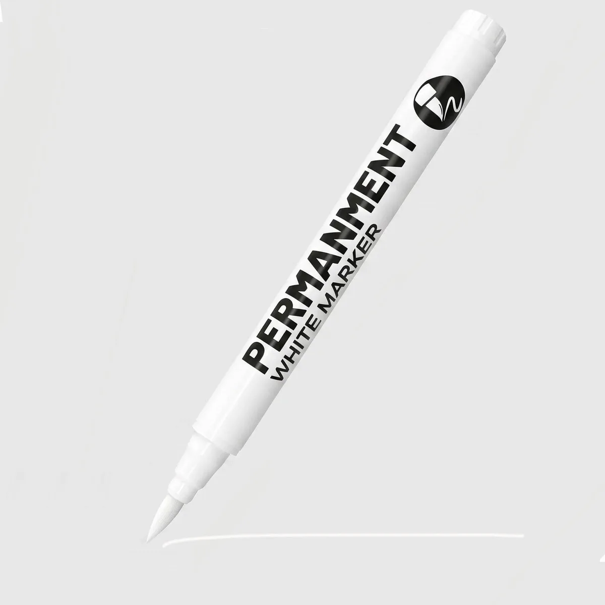 White Acrylic Paint Marker Broad Angle Chisel 10099 — product photo