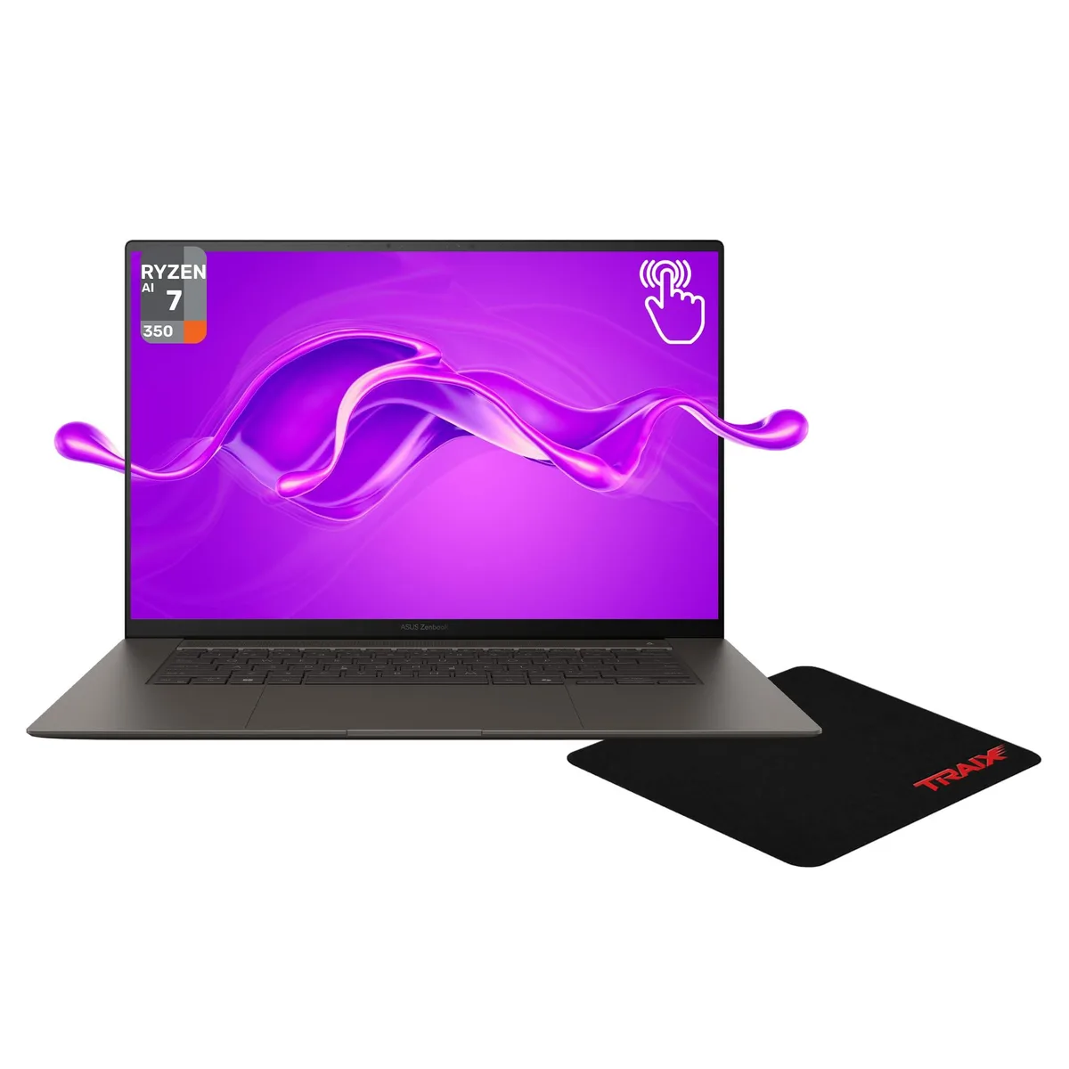 ASUS ASUS Zenbook S16 UM5606KA-PS77T501 Ryzen AI 7 350 24 GB 4 TB 16 3K OLED Touch Zumaia Gray + Traix MousePad — product photo