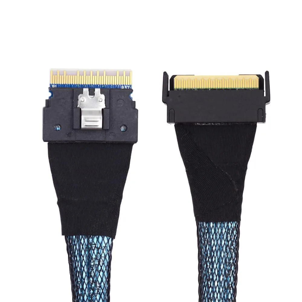 Fervit Fervit MCIO PCI-E 5.0 Slimline 8i 74Pin to SFF-8654 SAS 4.0 74Pin Extender Cable 50cm — product photo