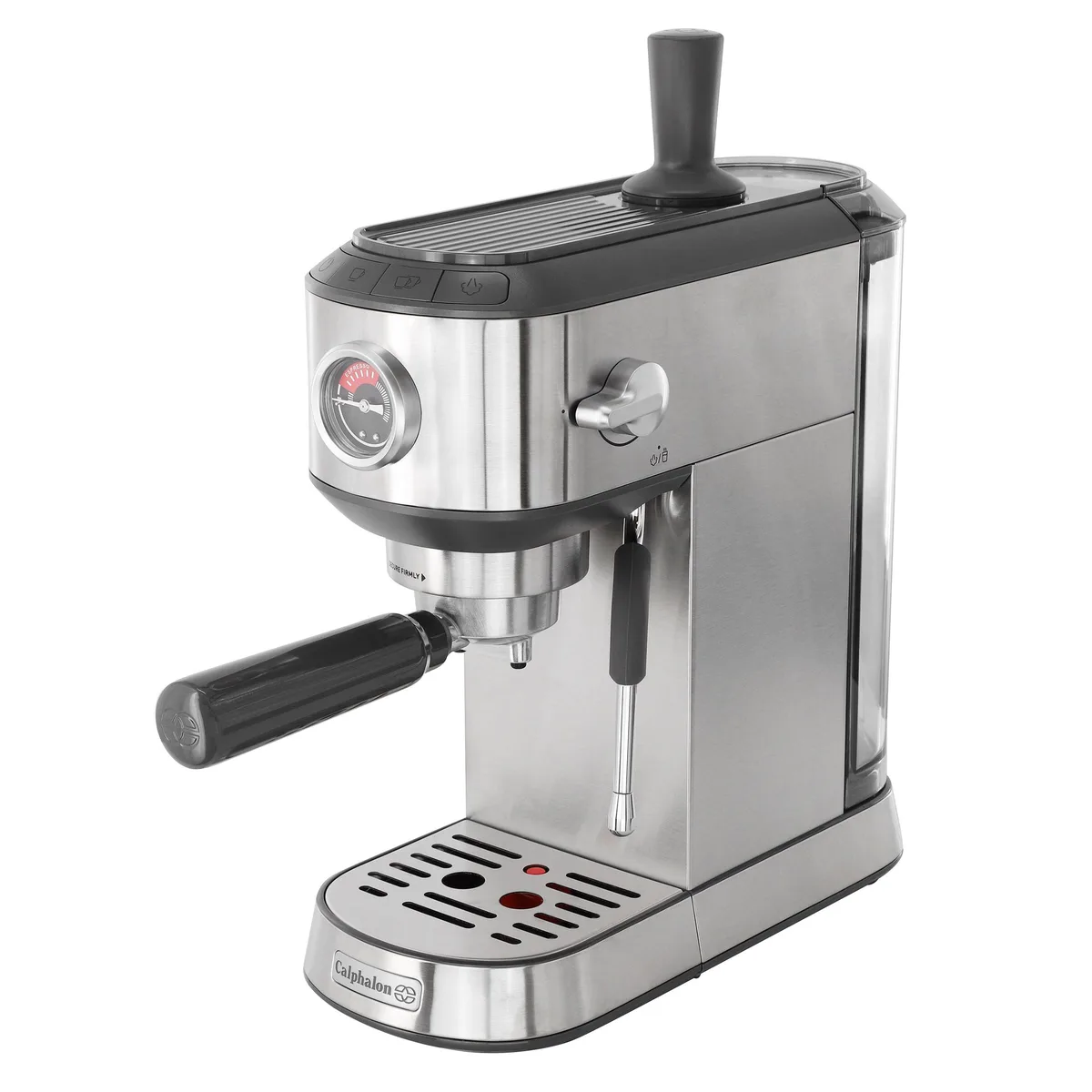 Calphalon Calphalon Miniatura Compact Espresso Machine Milk Frother Silver 15 Bar — product photo