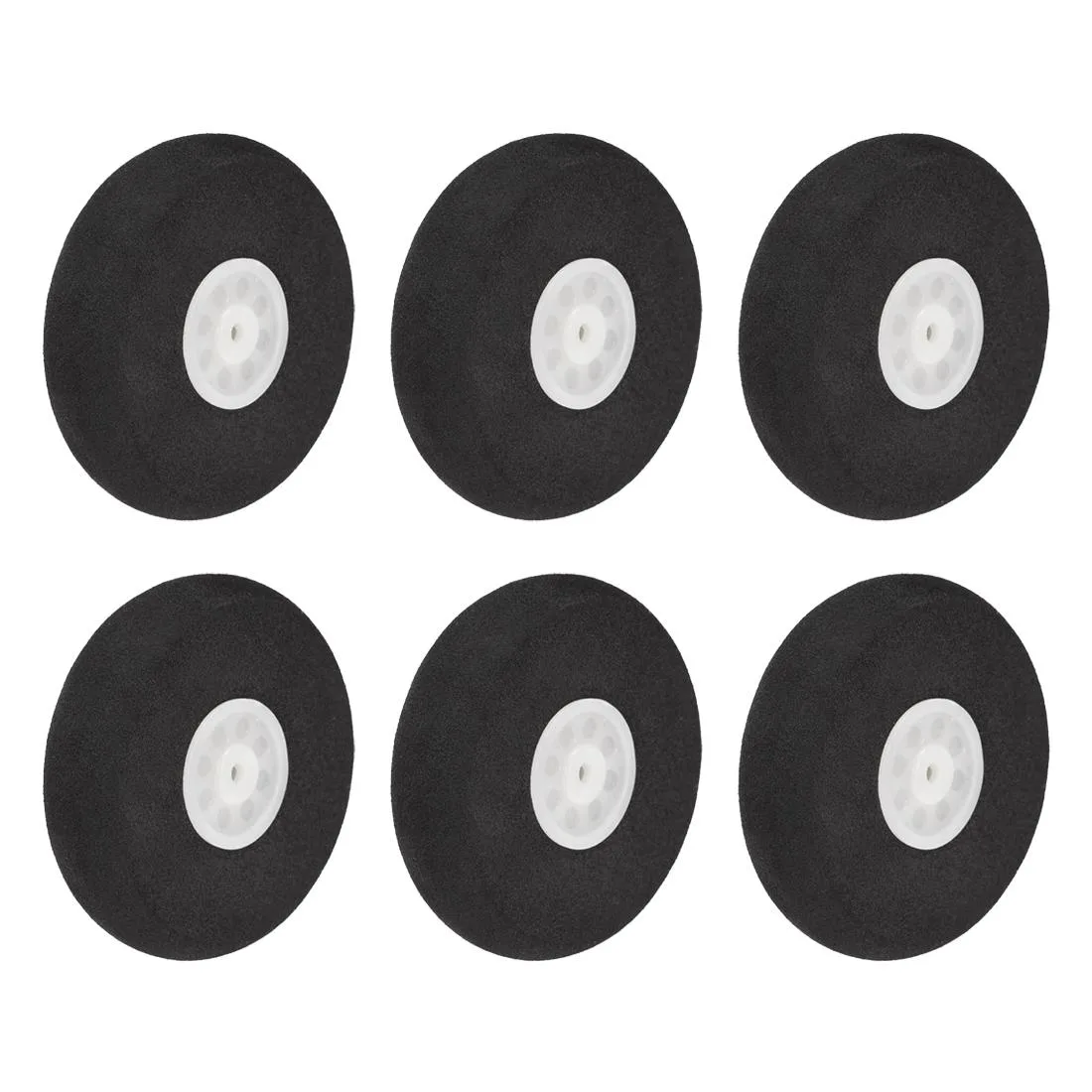 Unique-Bargains Unique-Bargains RC Airplane Sponge Wheels 6pcs 1.57 Inch — product photo