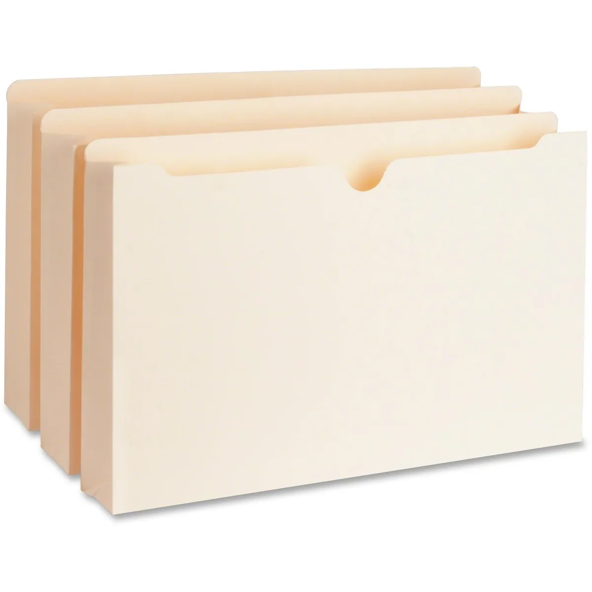 Business Source Business Source 65803 legal file pocket 2" expansion 11 pt manila 50/box — product photo