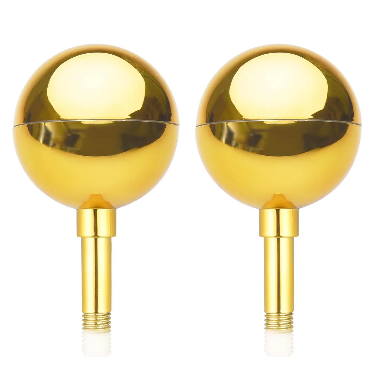 Yescom USA, Inc. Yescom USA, Inc. 22BAL001-GOLD 2 11/16" Gold Ball Finial 2 Pack — product photo