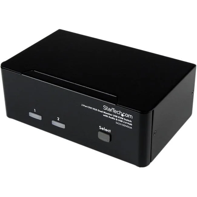 STARTECH STARTECH SV231DDVDUA 2 Port DVI VGA Dual Monitor KVM Switch — תמונת המוצר