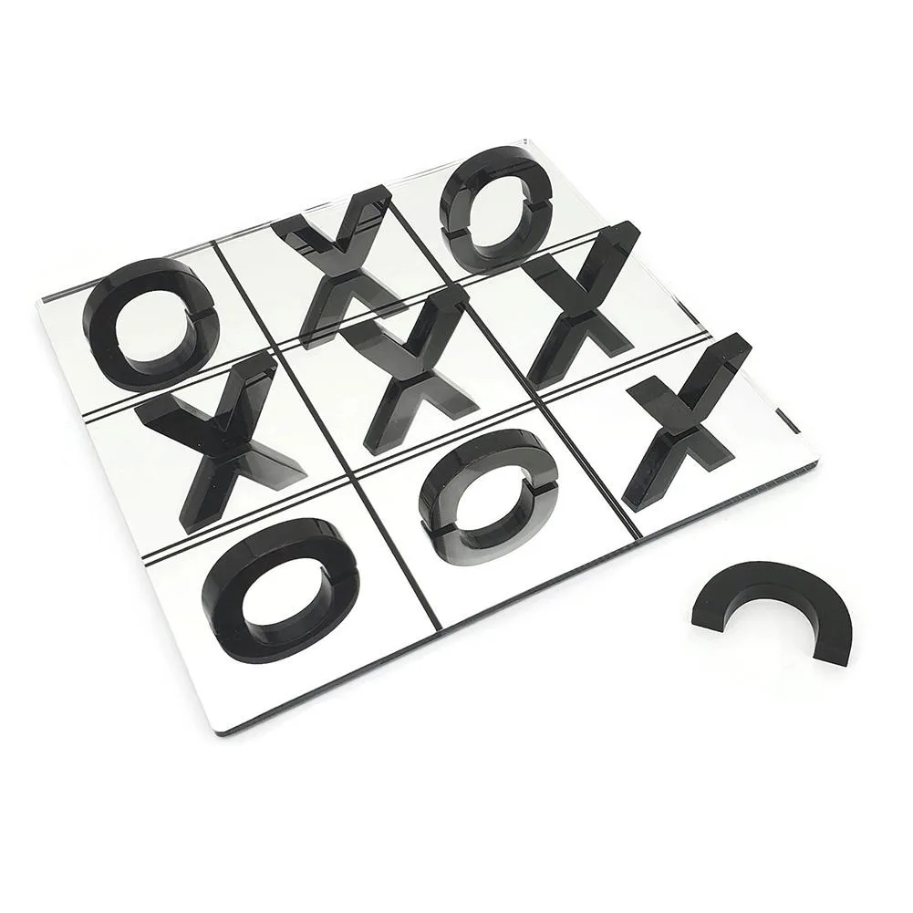 Vandue Corporation Vandue Corporation OnDisplay 3D Luxe Acrylic Mirrored Tic Tac Toe Set Black — product photo