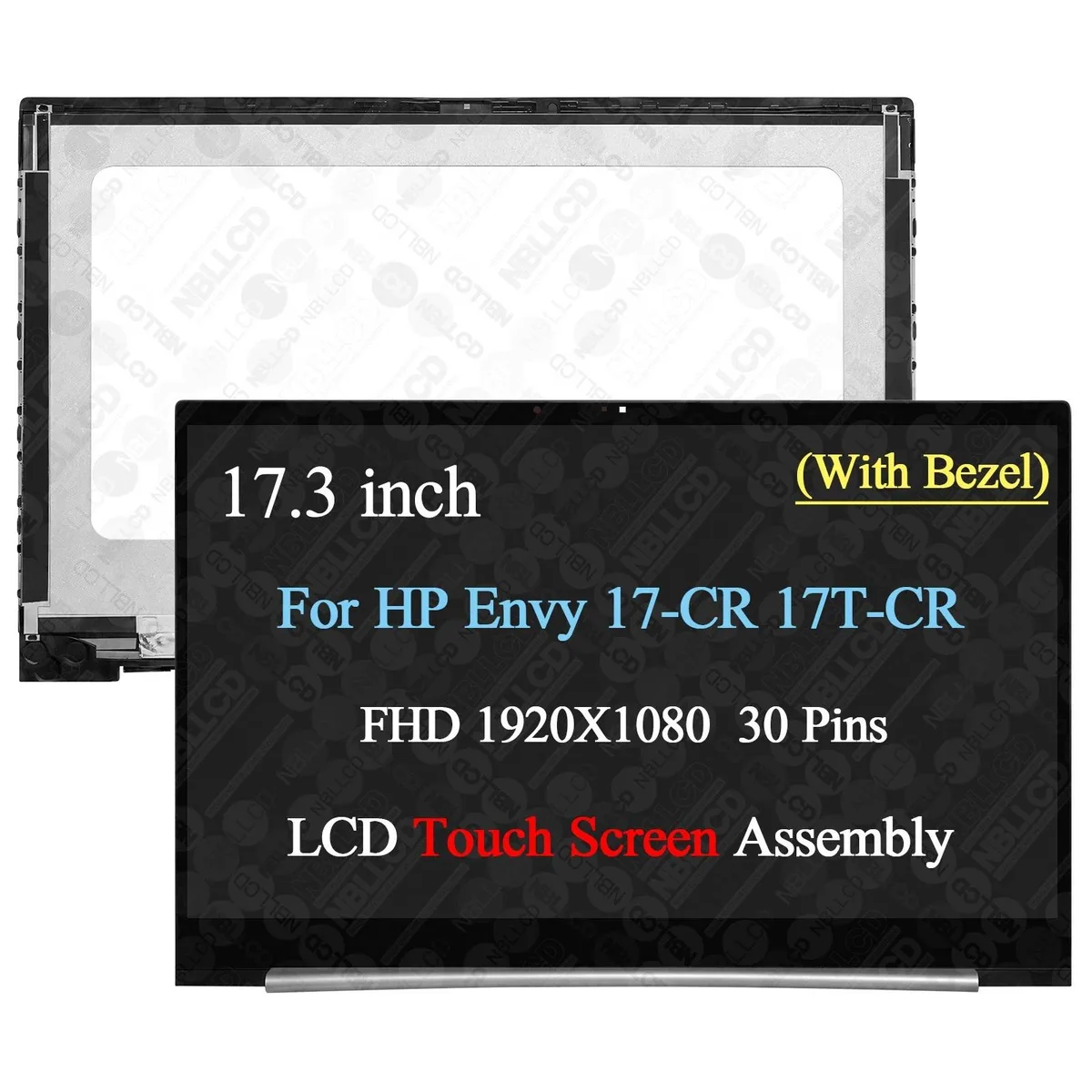 NUOLAISUN NUOLAISUN 17.3" FHD LCD Touch Screen Assembly w/Bezel for HP Envy 17-CR0013NN 17-CR0503SA — product photo