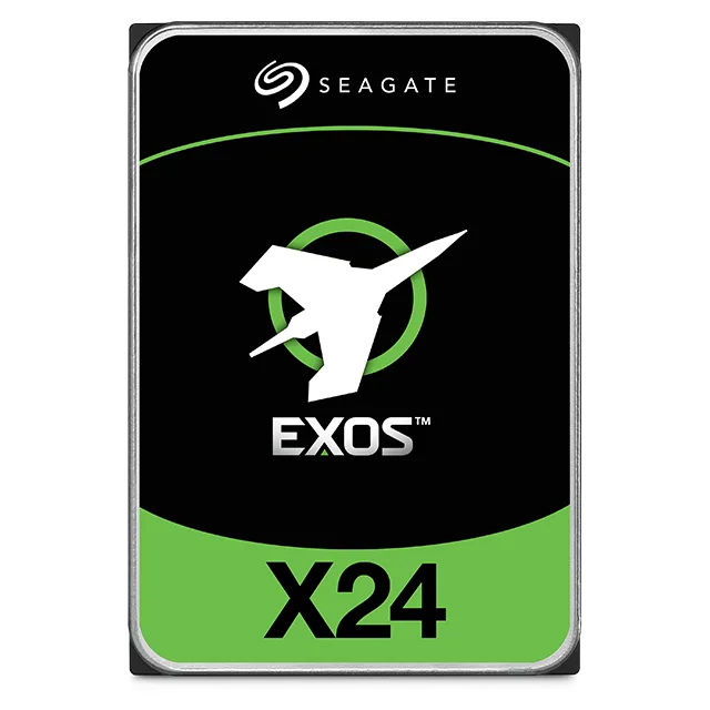Seagate Seagate Exos X24 24TB 7200 RPM SATA 512MB 3.5" internal hard drive ST24000NM002H — product photo