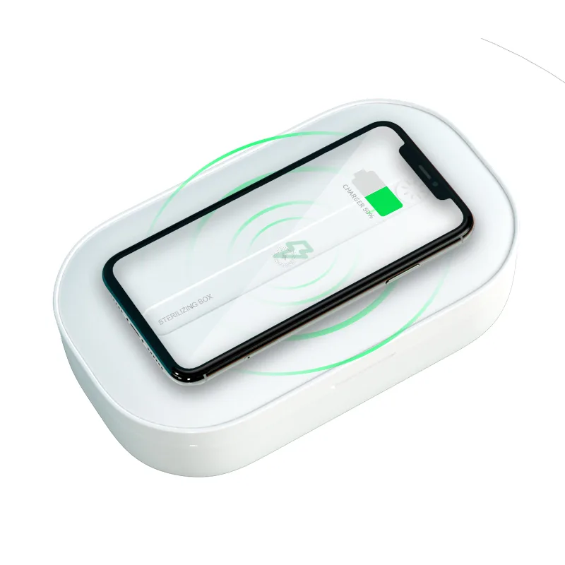 siroka siroka 2 in 1 Wireless Charger 10W UV Sterilizer White — product photo