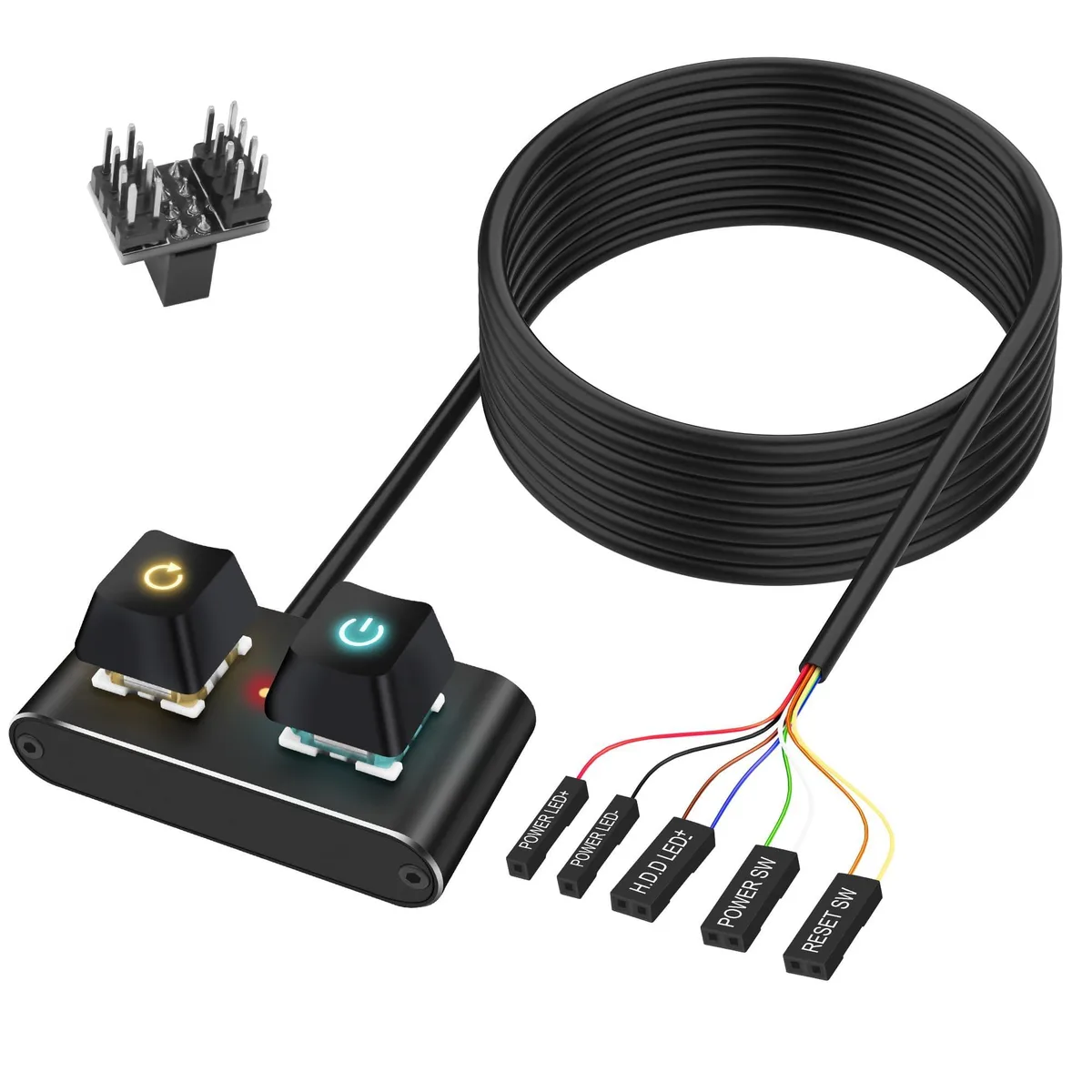 XMSJSIY BU54 External Power Switch with RGB 2M/6.56FT — product photo