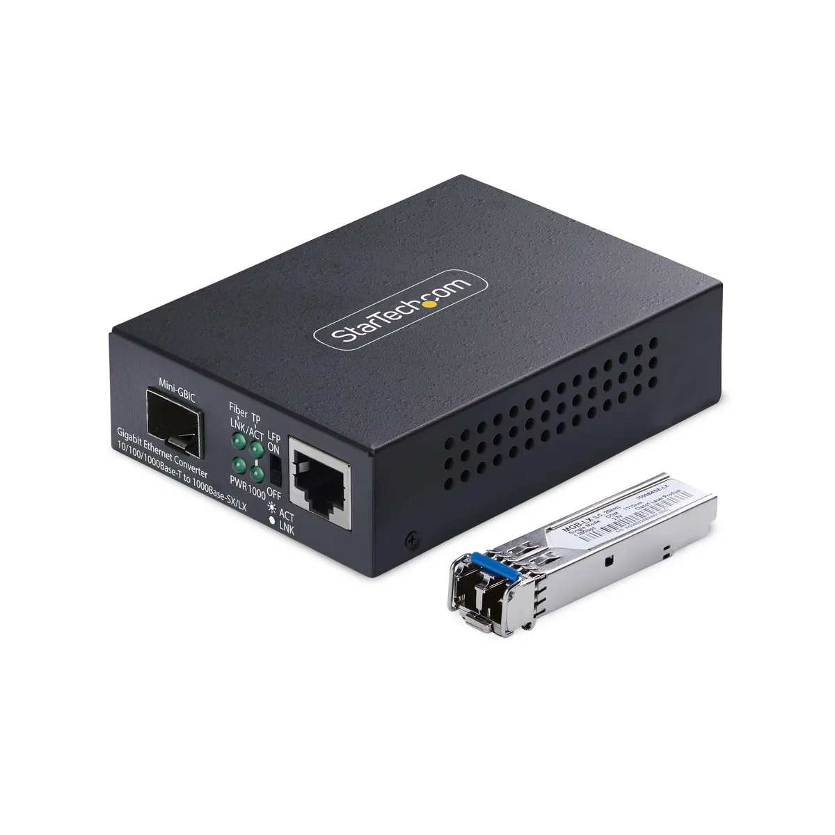 STARTECH STARTECH MCM1110SMLC20 fibre optic cable 10/100/1000 Mbps 20km — product photo