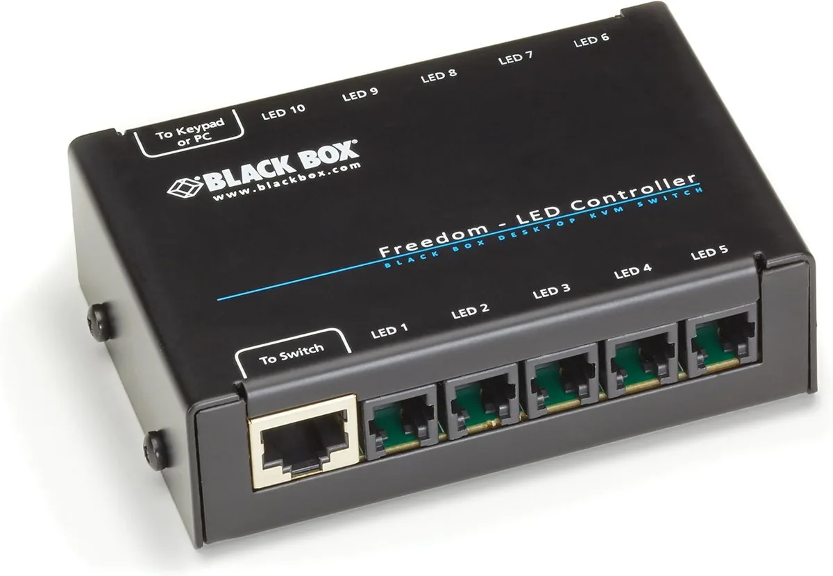 Black Box Corporation Black Box Corporation SERVSWITCH Freedom LED Monitor IDENTIFIC KVM Switch — product photo