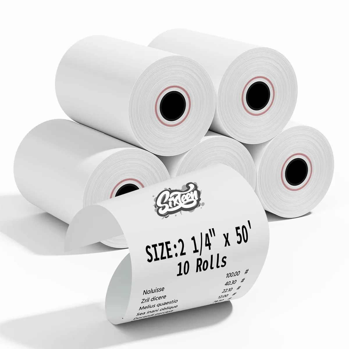  Brother P25 2 1/4'' x 50' Thermal Receipt Paper 10 Rolls — product photo