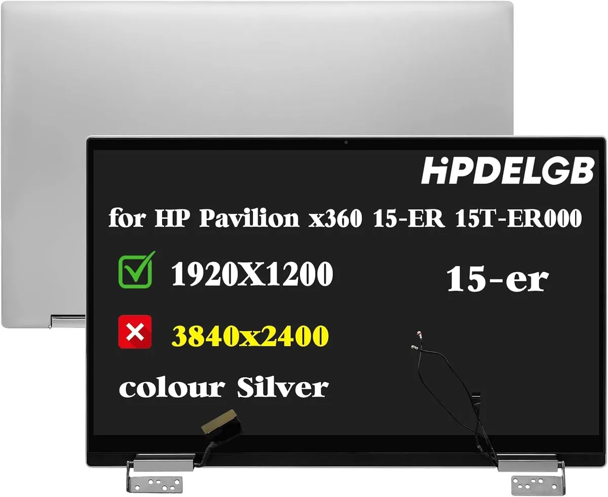 NUOLAISUN NUOLAISUN HP Pavilion x360 15-ER 1920x1080 FHD IPS Touch Screen Silver — product photo
