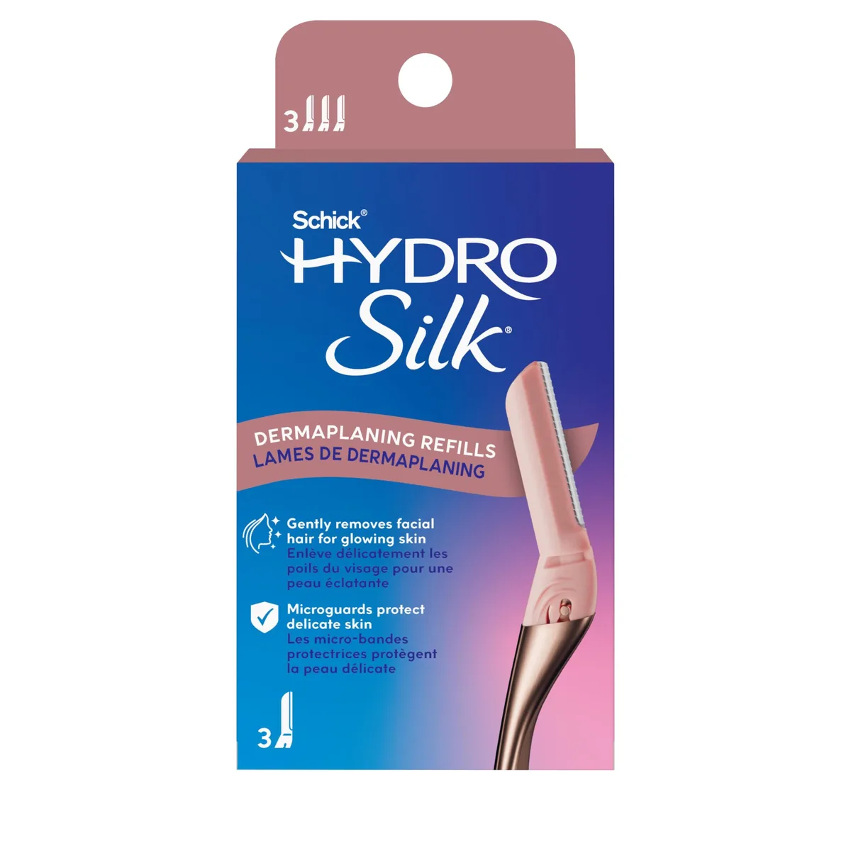  Schick Hydro Silk Dermaplaning Refill Blades 3ct — product photo