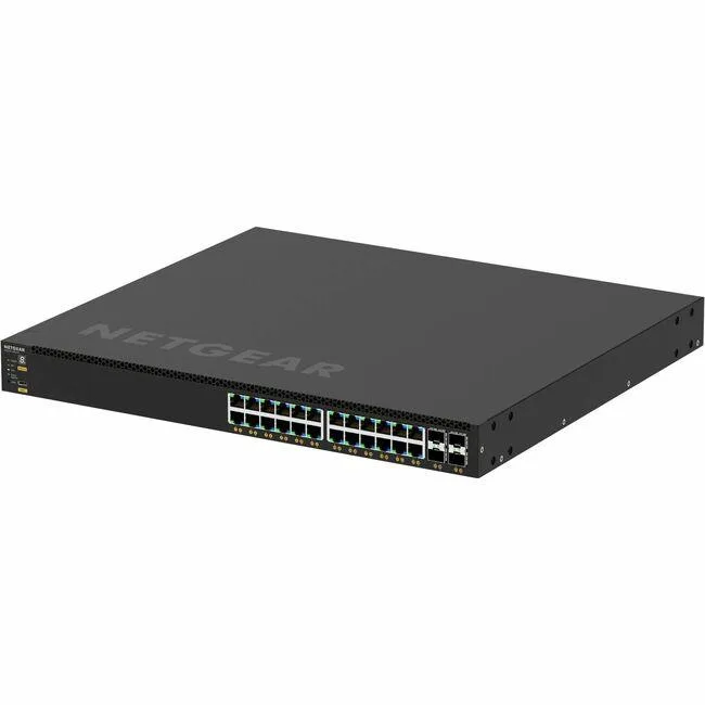 Netgear Inc. Netgear Inc. GSM4328-100NES 24-Port 10 Gigabit Managed PoE+ Network Switch — product photo