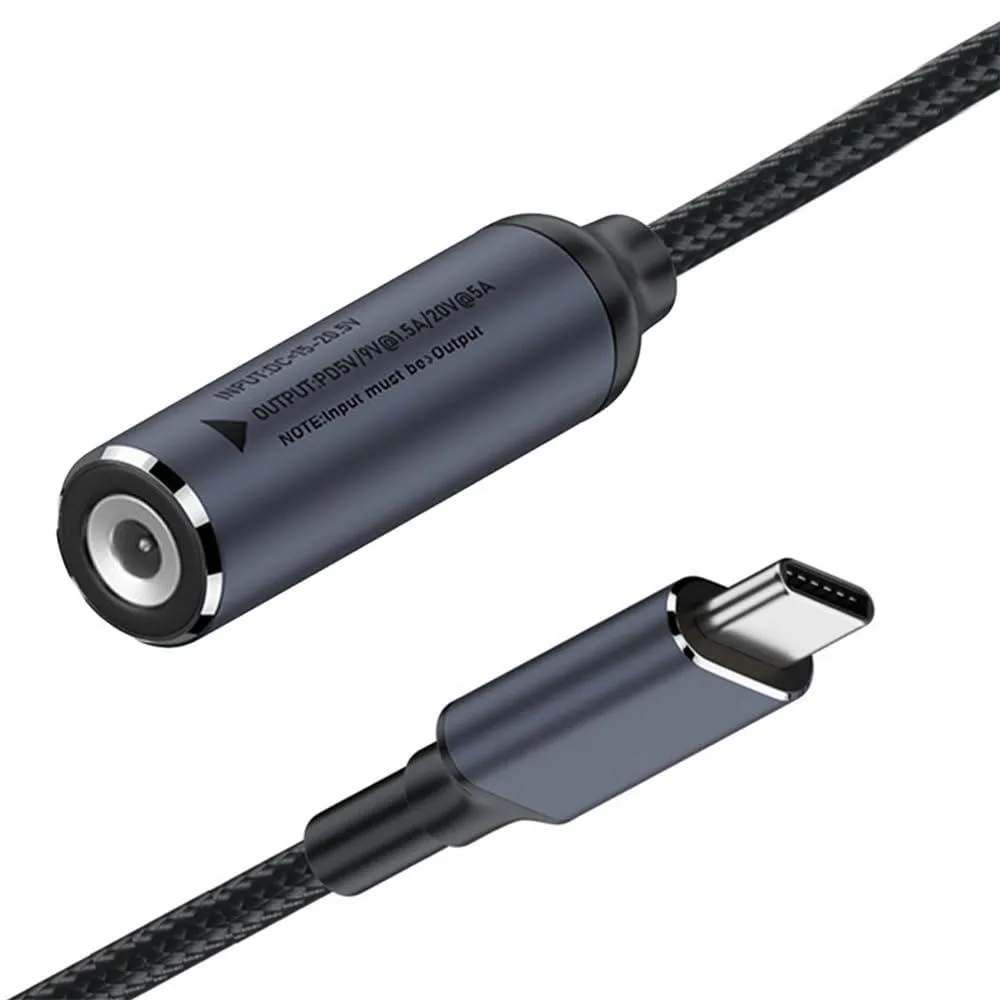 Fervit Fervit 100W USB-C to DC 4.0x1.3mm Power Cable 18cm — product photo