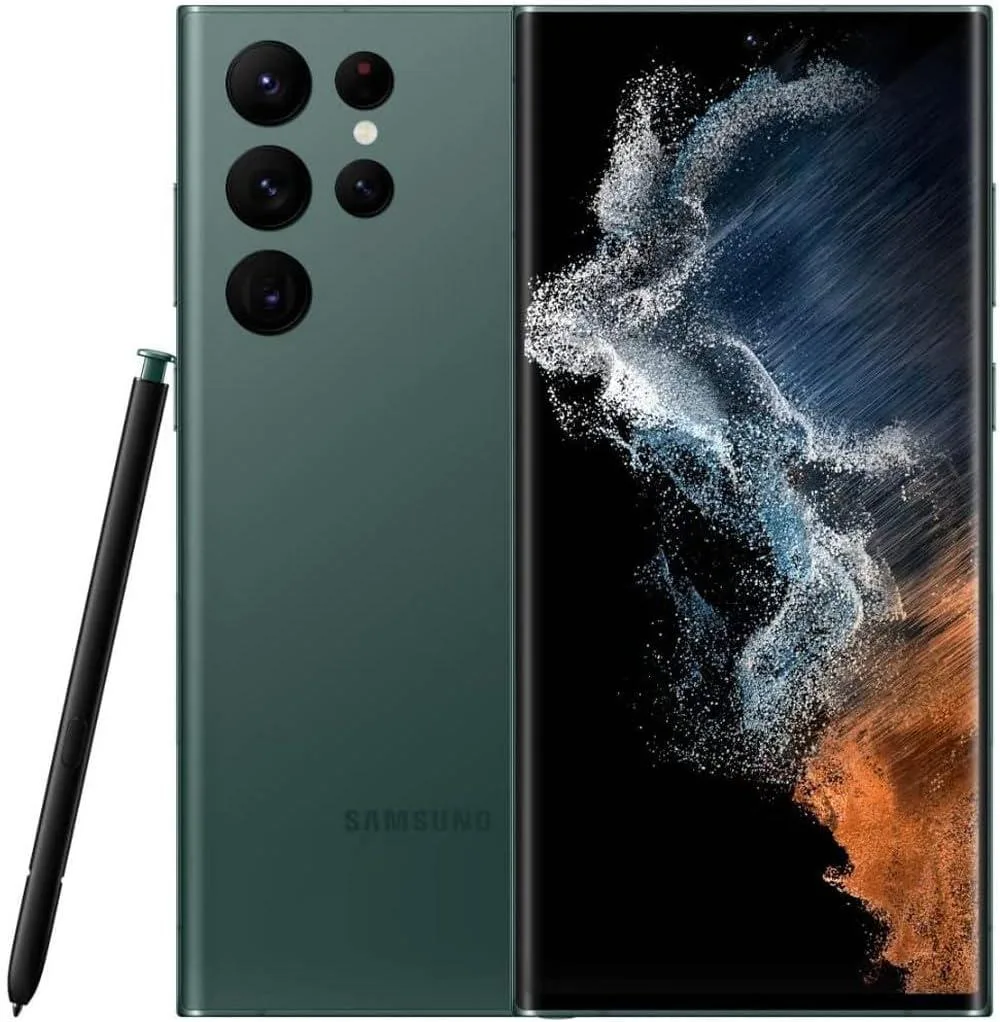 SAMSUNG SAMSUNG Galaxy S22 Ultra 5G 128GB Green cell phones - unlocked — product photo