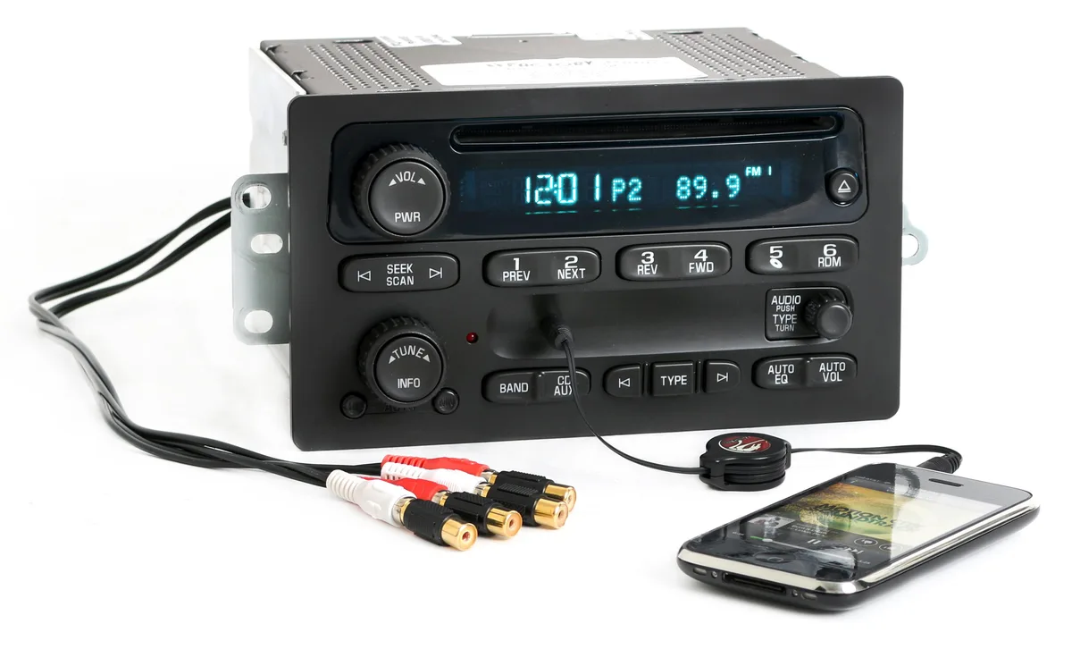 1 Factory Radio 1 Factory Radio 15234915 2005-09 Truck Receiver AM FM CD AUX RCA — product photo