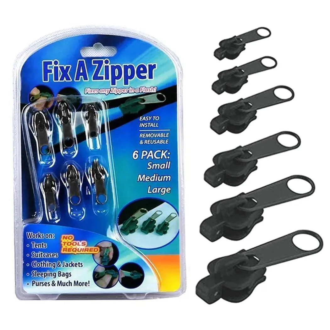 As Seen On TV As Seen On TV Fix A Zipper 6 Zippers Black — product photo