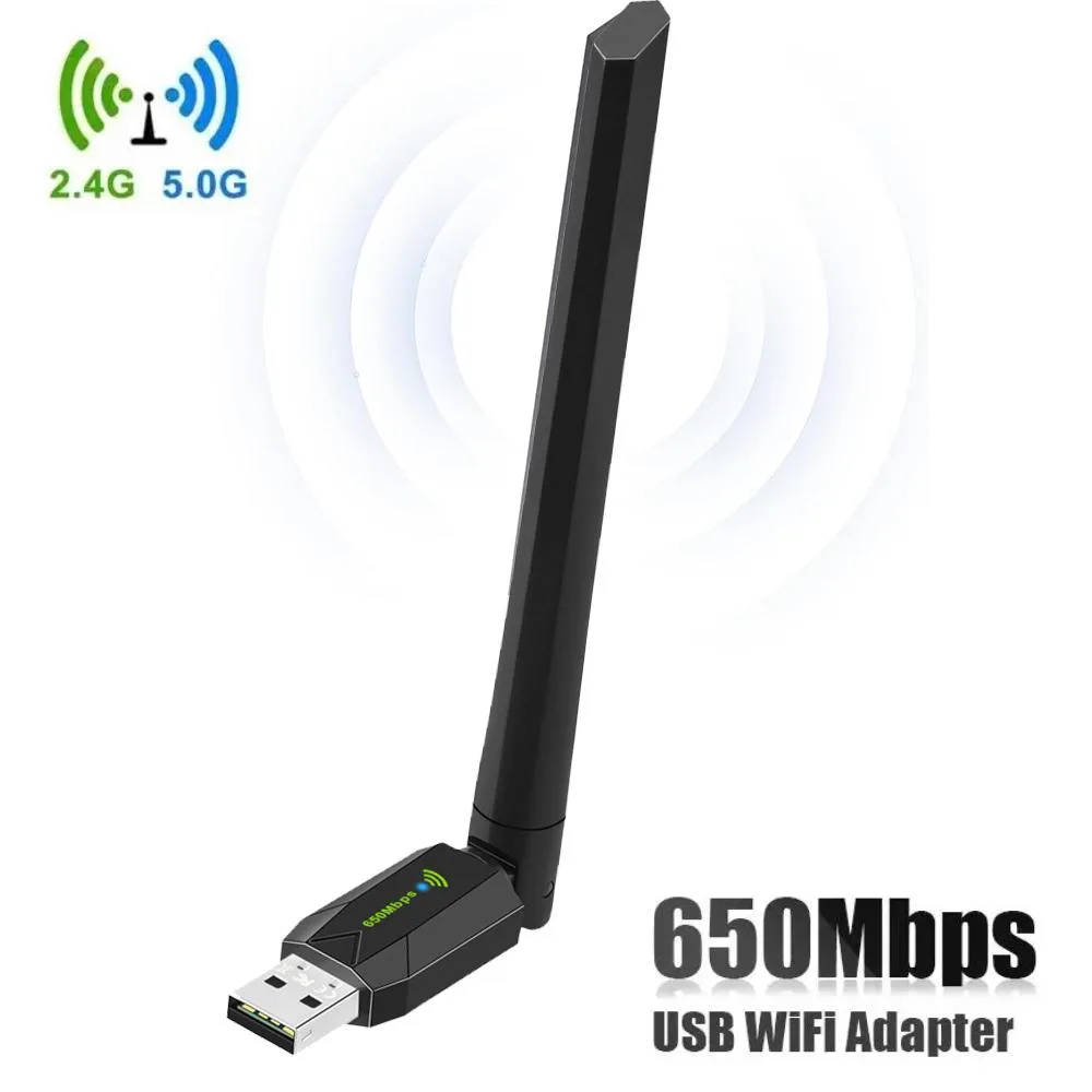 AUTYUE AUTYUE AC650 USB 3.0 Wi-Fi 5 Adapter with 5dBi Antennas — product photo