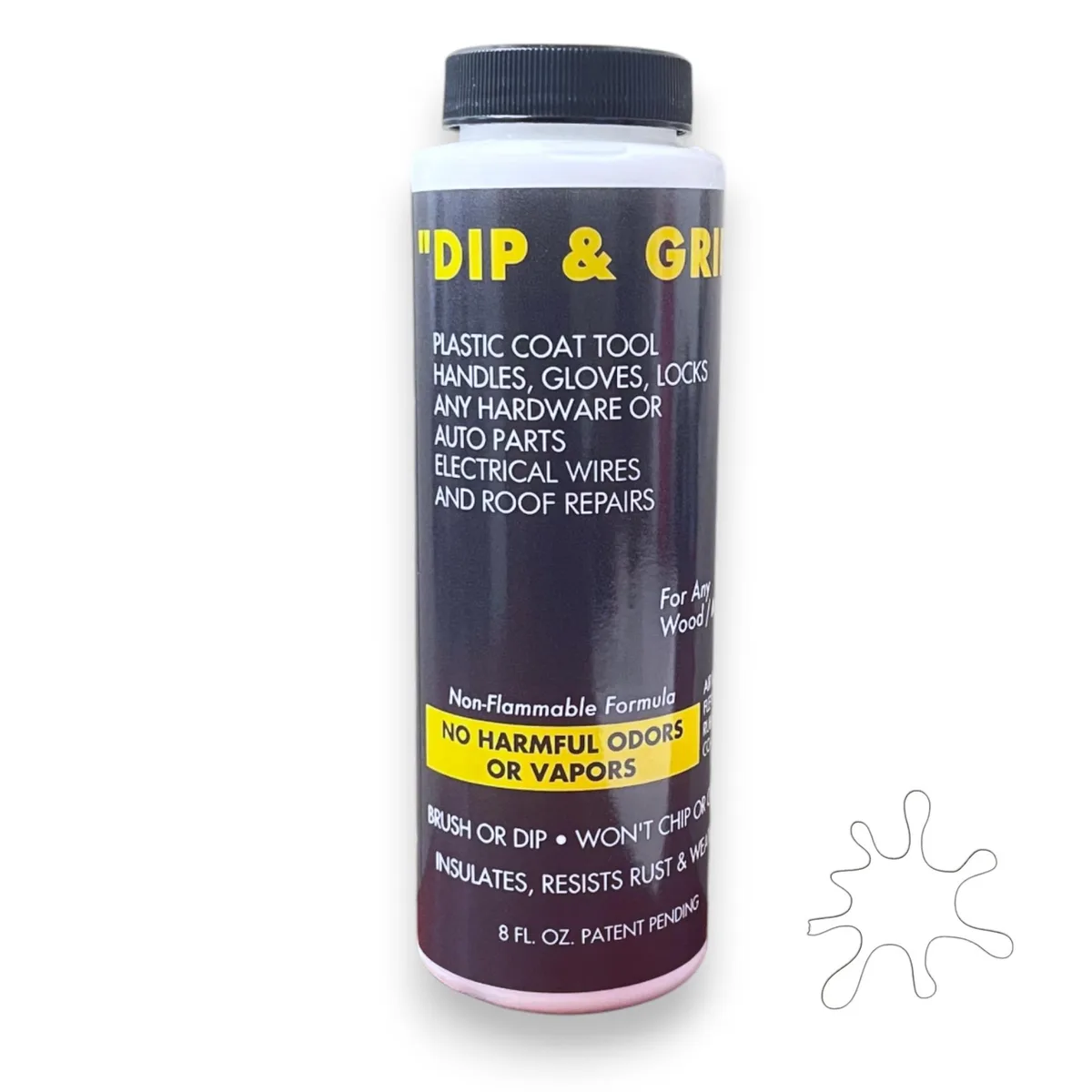 Liquid Leather Liquid Leather Dip and Grip Rubberized Coating White 8 fl oz — product photo