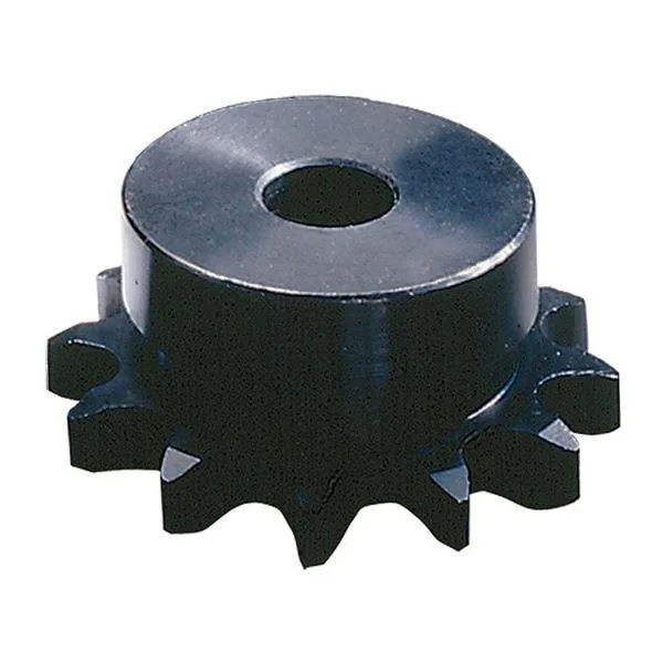 Black oxide steel sprocket with 16 teeth and 5/8 inch plain bore