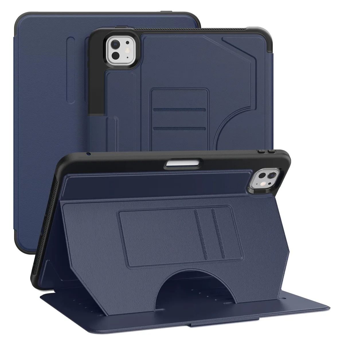Dteck Dteck Smart Folio Case for iPad Pro 11" M4/M5 2024/2025 Blue 2 in 1 accessory — product photo