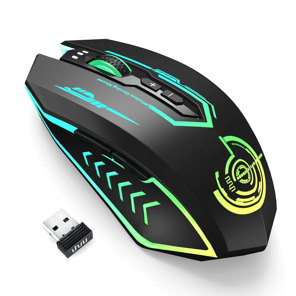  ASUS UHURU WM-170517-BK Gaming Mouse Black 16 Buttons 12000 DPI 2.4GHz Wireless Bluetooth 70h 150g — product photo