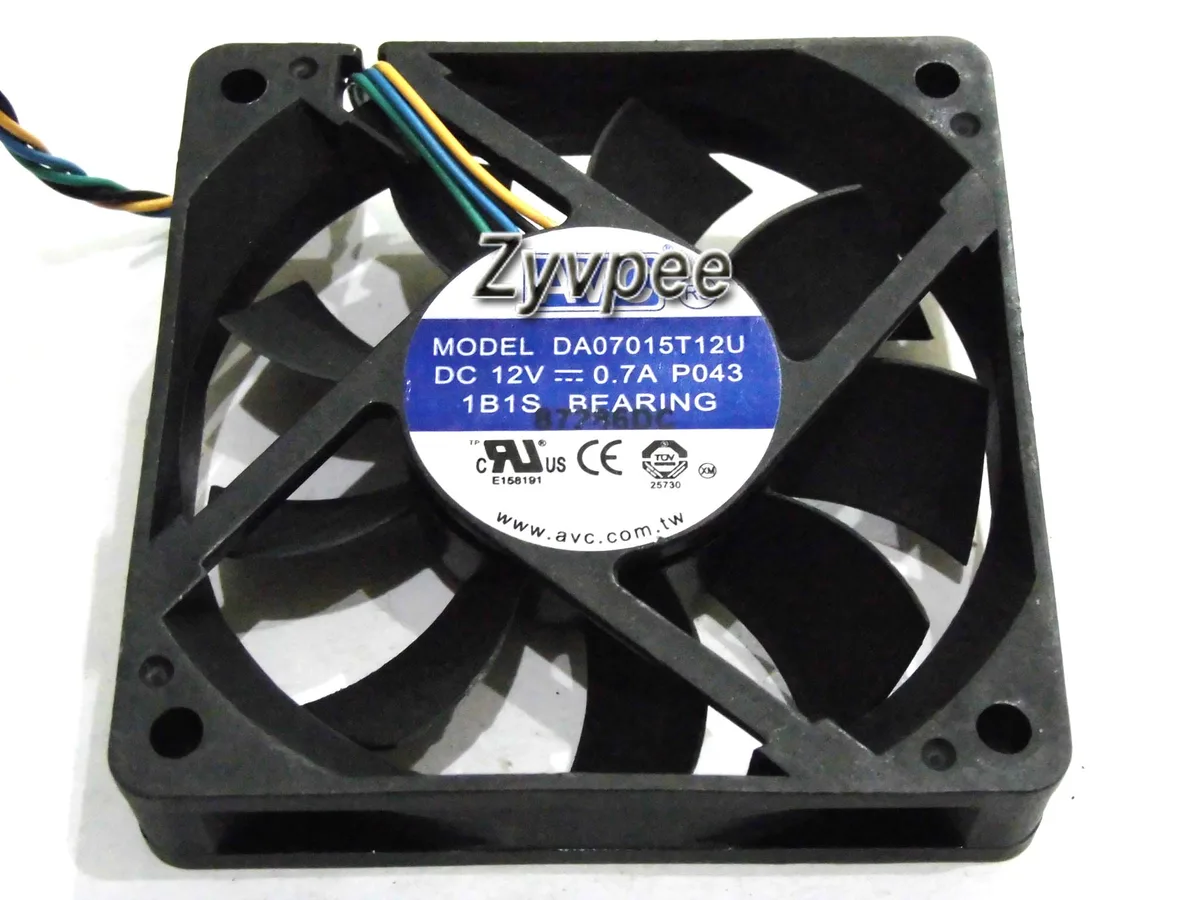 Zyvpee Zyvpee DA07015T12U 70x15mm 12V .7A 4-pin PWM case fan — product photo