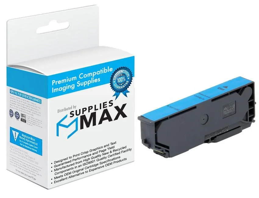 SuppliesMax SuppliesMax T277XL220 Cyan High Yield Inkjet Cartridge 740 Pages — product photo