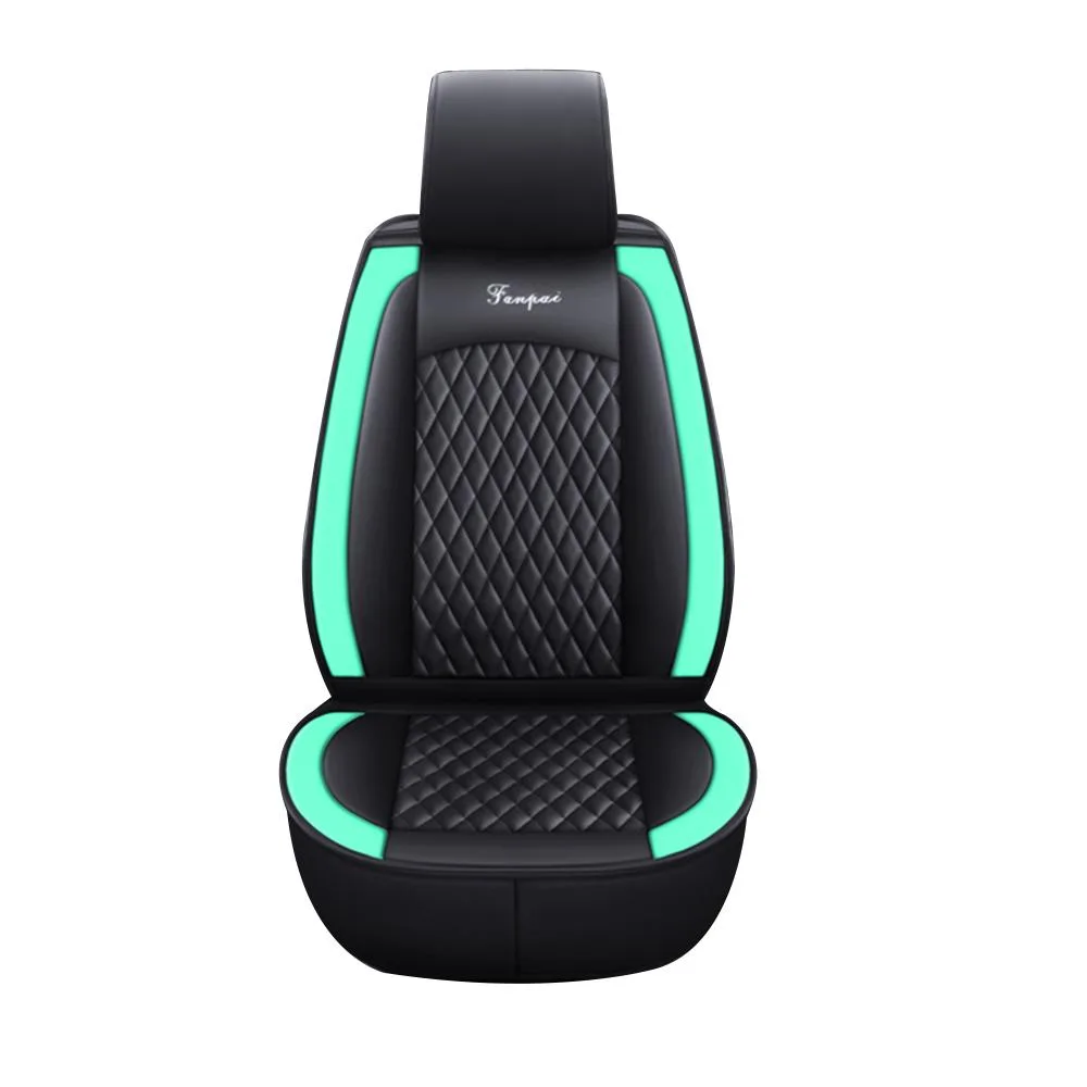 muchkey muchkey Car Seat Cover Universal Black Green 5 Seats — product photo