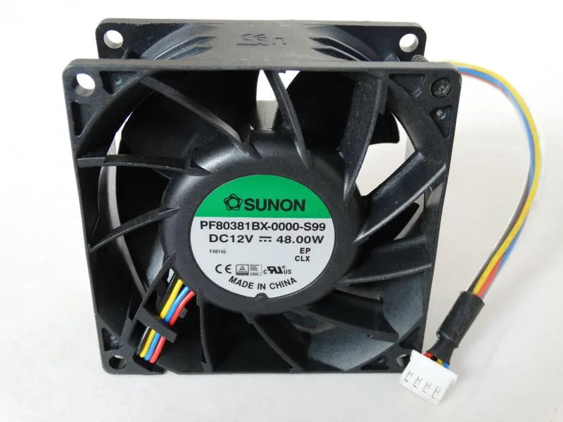 SXDOOL SXDOOL pf80381bx-0000-s99 80mm 12V 4A 48W 14000 RPM case fan — product photo
