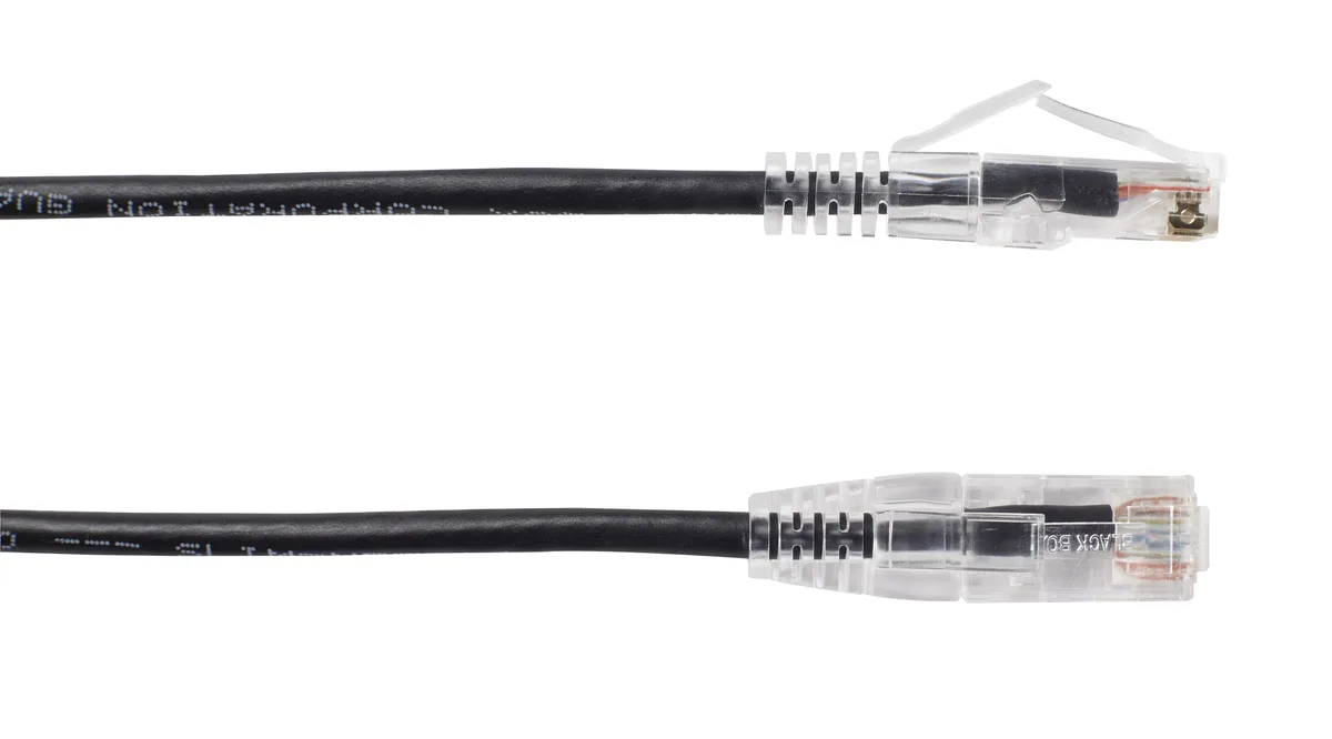Black Box Corporation Black Box C6PC28-BK-05 Slim-Net Cat6 Patch Cable 5 ft — product photo